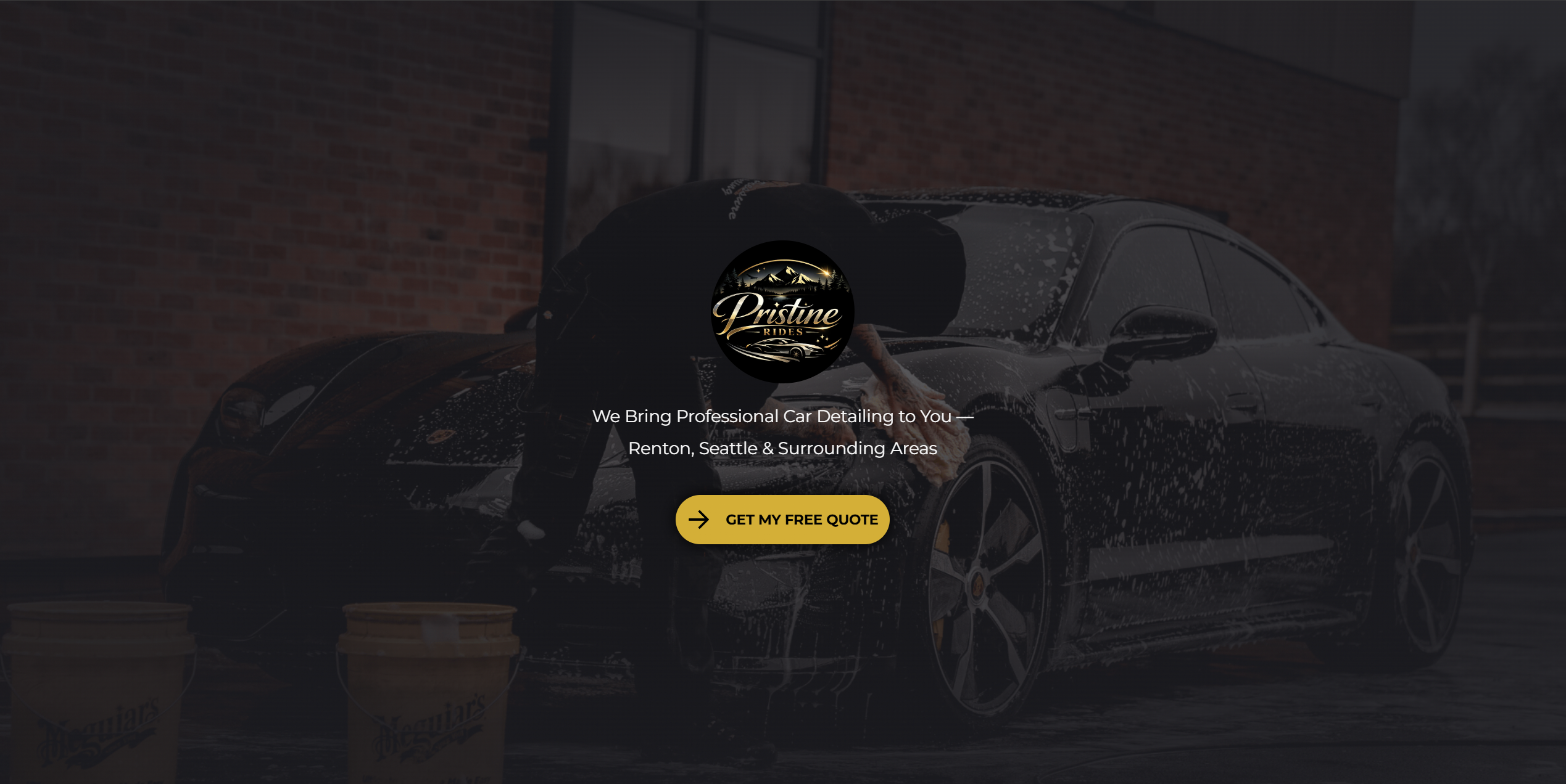 Pristine Rides Carrd landing page, Phase 1